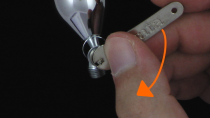 Gently tighten up the nozzle with the wrench